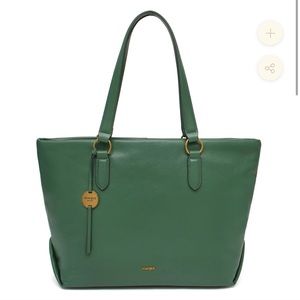 Margot Sienna Tote in Myrtle Green